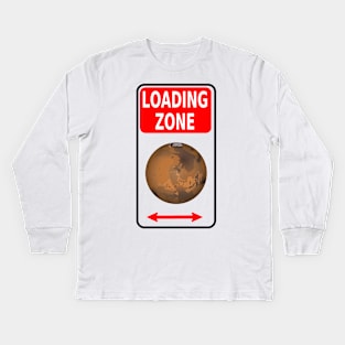 Colonize Mars Landing Zone Kids Long Sleeve T-Shirt